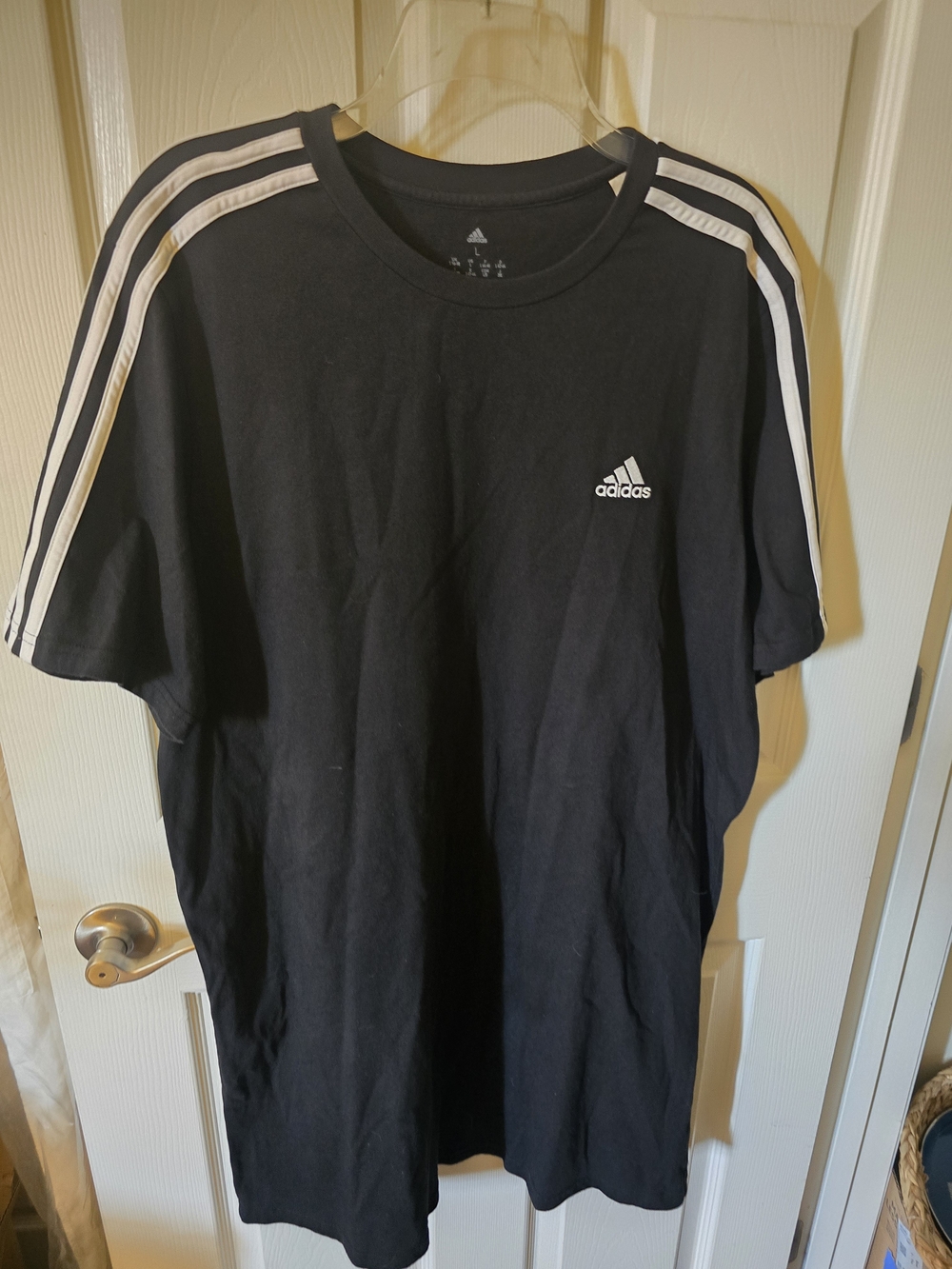 Adidas Women’s Black Three-Stripe T-shirt Mini Dress